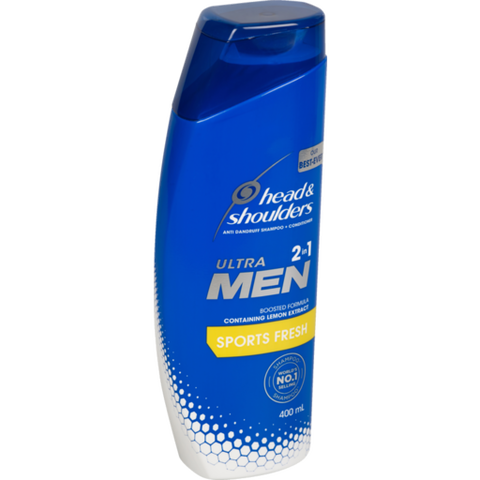 HEAD & SHOULDERS UltraMen 2in1 Sports Fresh Anti-Dandruff Shampoo + Condition 400 mL