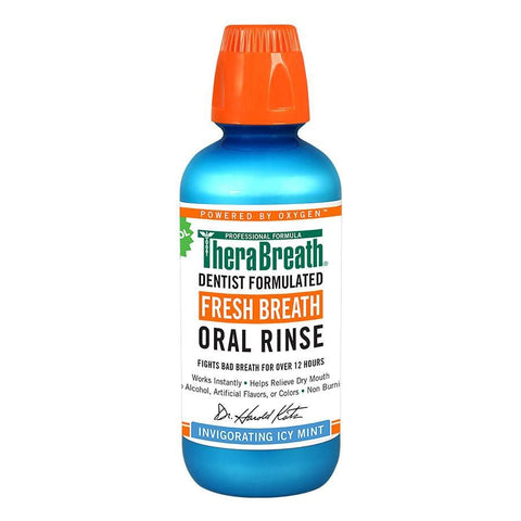 Brauer TheraBreath Oral Rinse - Icy Mint 473ml