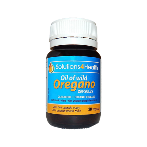 SOLUTIONS 4 HEALTH Oil Of Wild Oregano VegeCaps 30