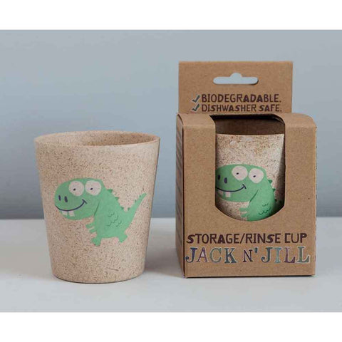 JACK N' JILL Storage/Rinse Cup Dino - Biodegradable 1