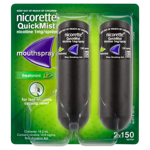 Nicorette Quick Mist X 150 Sprays X 2