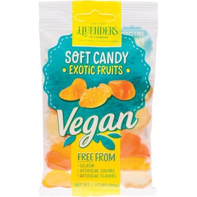 J LUEHDERS Soft Vegan Candy Exotic Fruits 10x80g