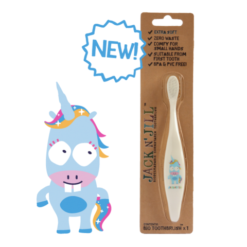JACK N' JILL Toothbrush (Children) Unicorn - Biodegradable 1