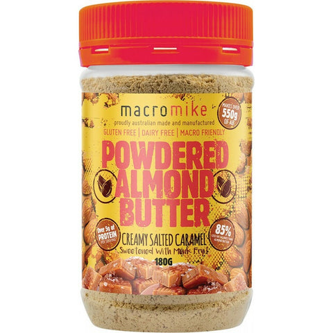 MACRO MIKE Powdered Almond Butter Creamy Salted Caramel 180g