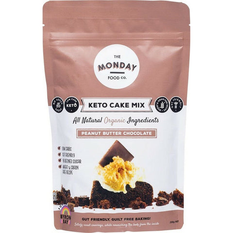 THE MONDAY FOOD CO Keto Cake Mix Peanut Butter Chocolate 250g