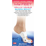 MY FEET HALLUX VALGUS BUNION SPLINT WITH SILICONE GEL PAD