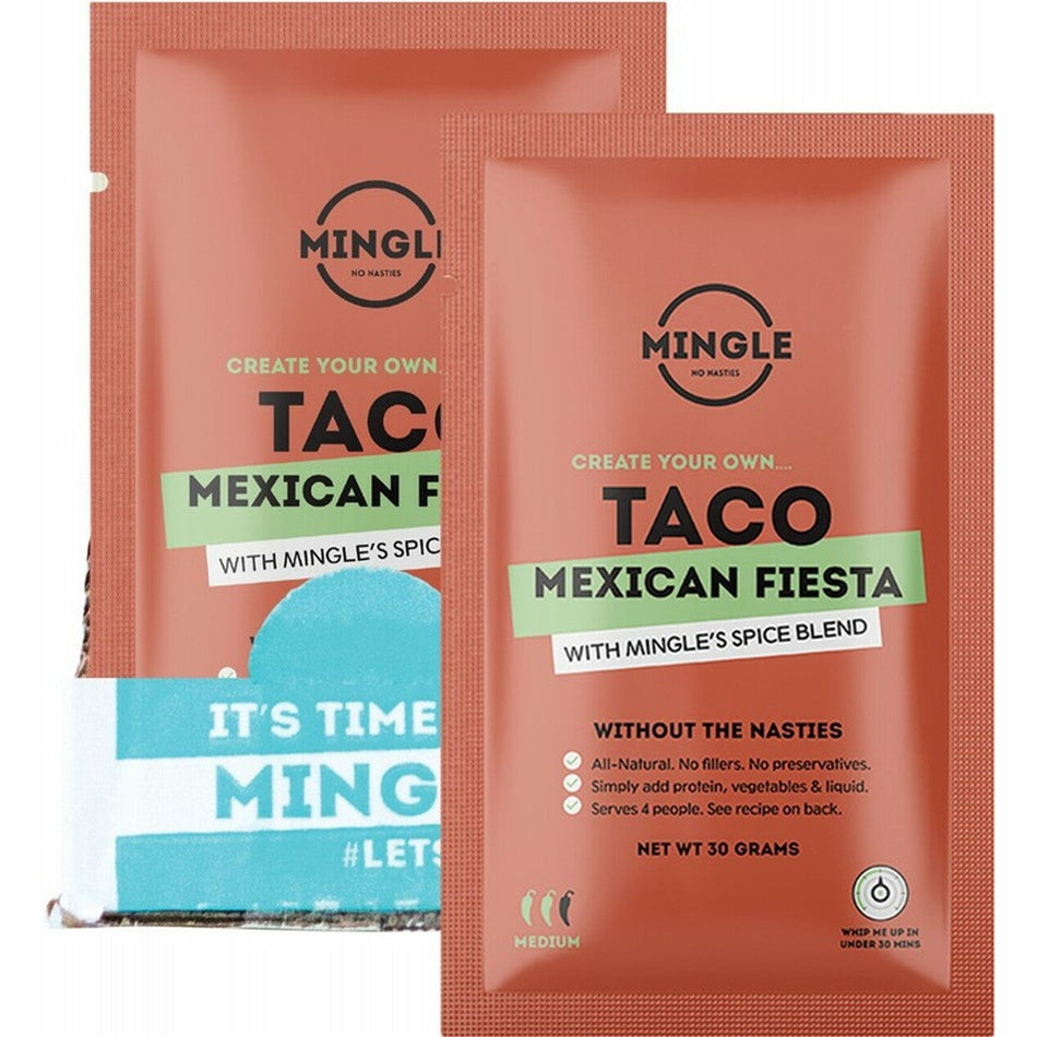 MINGLE Natural Seasoning Blend Taco Mexican Fiesta 12x30g