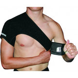 BA SPORTS THERMAL SHOULDER BRACE BLACK WITH FREE STABILIZER STRAP