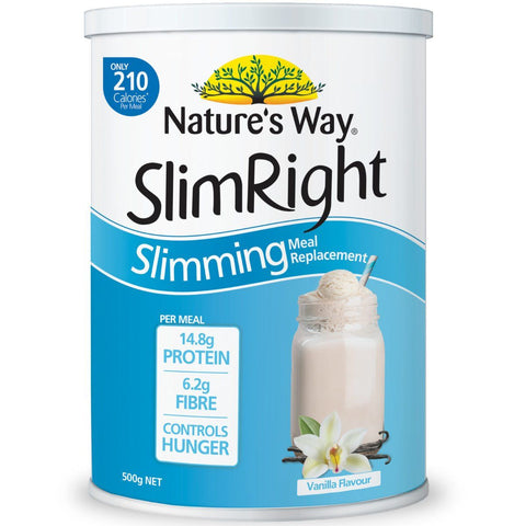 Nature's Way Slim Right Slimming Meal Replacement Vanilla 500g