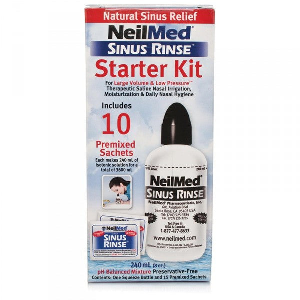NeilMed Sinus Rinse Starter Kit - 10 Premixed Sachets