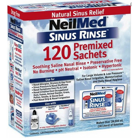 NeilMed Sinus Rinse Refill - 120 Packs