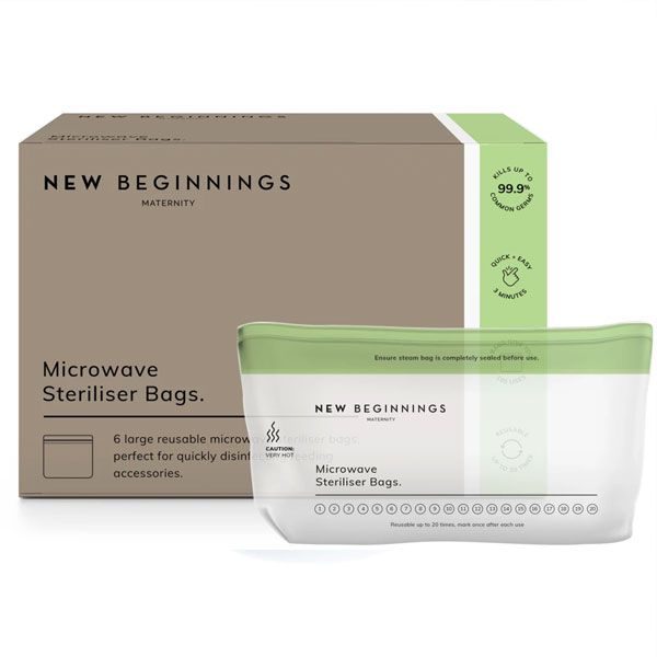 New Beginnings Microwave Steriliser Bags 6pcs
