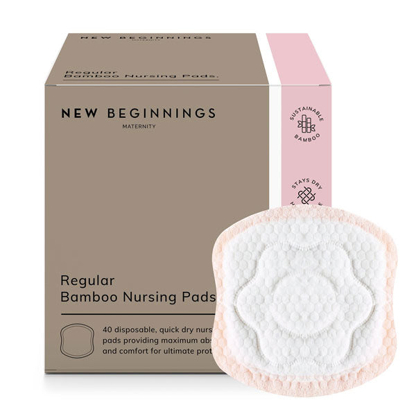 New Beginnings Bamboo Disposable Nursing Pads 40s