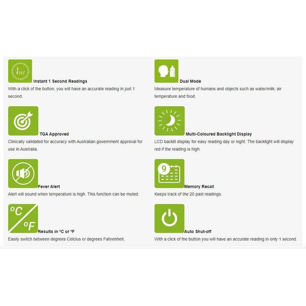 Buy VivaGuard Digital Infrared Forehead Thermometer FT100C *Non