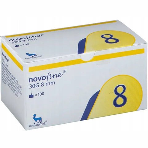 Novofine 30G 8mm Pen Needles 100PK
