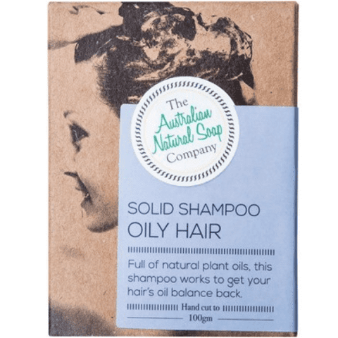 THE AUSTRALIAN NATURAL SOAP CO Solid Shampoo Bar Oily Hair 100g