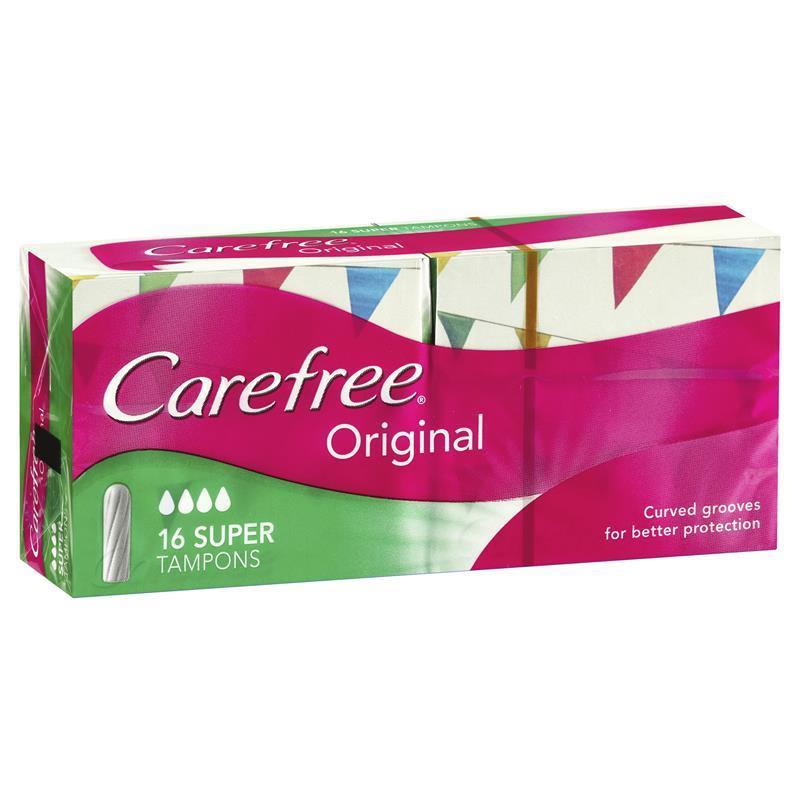 Carefree Tampons Super 16 Pack