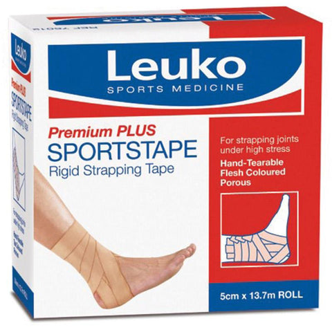 Leuko Premium Plus Sportstape 76013 (Flesh Coloured) 5cm x 13.7m