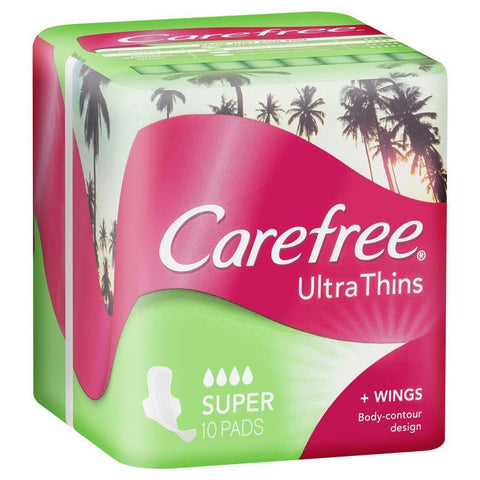 Carefree Ultra Thins Wings Super 10