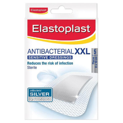 Elastoplast Anti-bacterial Sensitive Dressings Large 8cm x 10cm