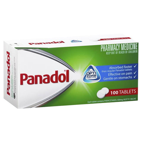 Panadol with Optizorb Paracetamol Pain Relief Tablets 500mg 100