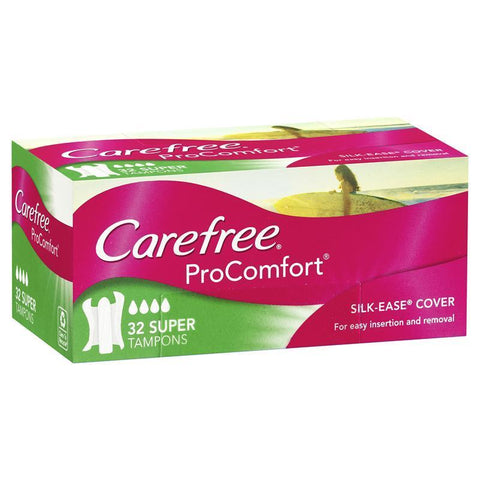 Carefree Tampons ProComfort Super 32