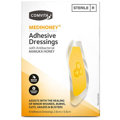 Medihoney Dressings Small 2.6cm x 5.6cm 8 Pack
