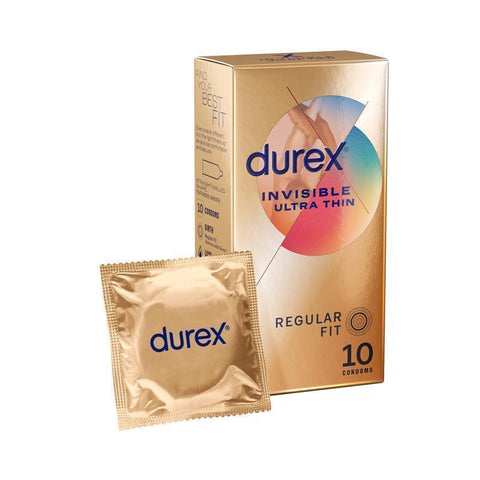 Durex Invisible Condoms Ultra Thin 10PK