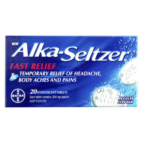 Alka-Seltzer Regular Effervescent 20 Tablets