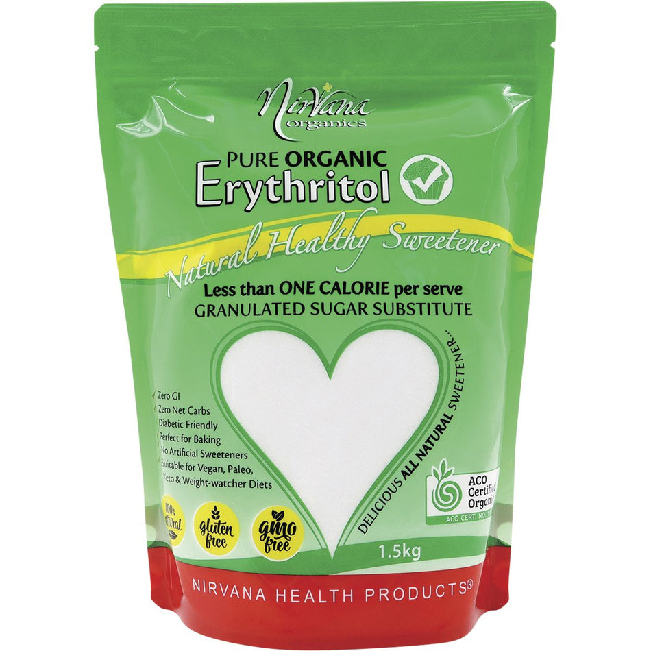 NIRVANA Erythritol Pure Organic 1.5kg