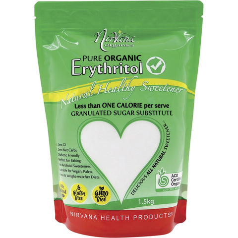 NIRVANA Erythritol Pure Organic 1.5kg