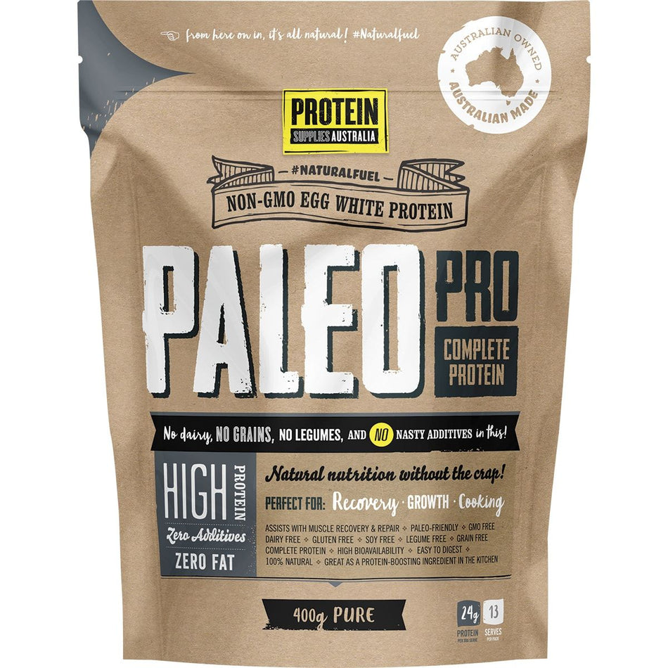 PROTEIN SUPPLIES AUSTRALIA PaleoPro (Egg White Protein) Pure 400g