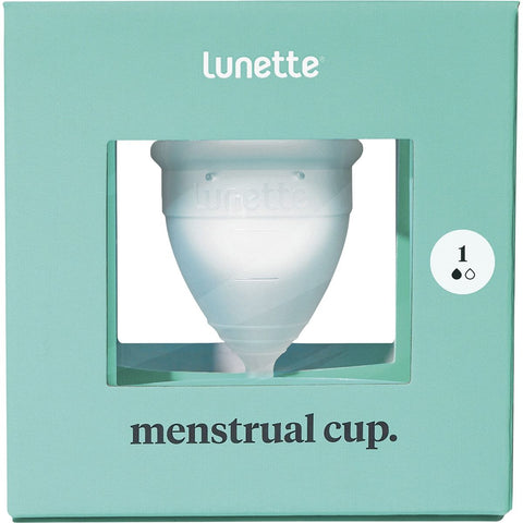 LUNETTE Reusable Menstrual Cup - Clear Model 1 - For Light To Normal Flow 1