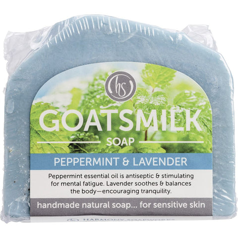 Harmony Soapworks Goat's Milk Soap Peppermint & Lavender 140g