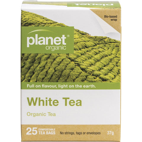 PLANET ORGANIC Herbal Tea Bags White Tea 25