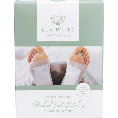 LUVIN LIFE Herbal Foot Patches Contains 5 Pairs (10 Patches) 5x2