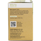 PLANET ORGANIC Herbal Tea Bags White Tea 25