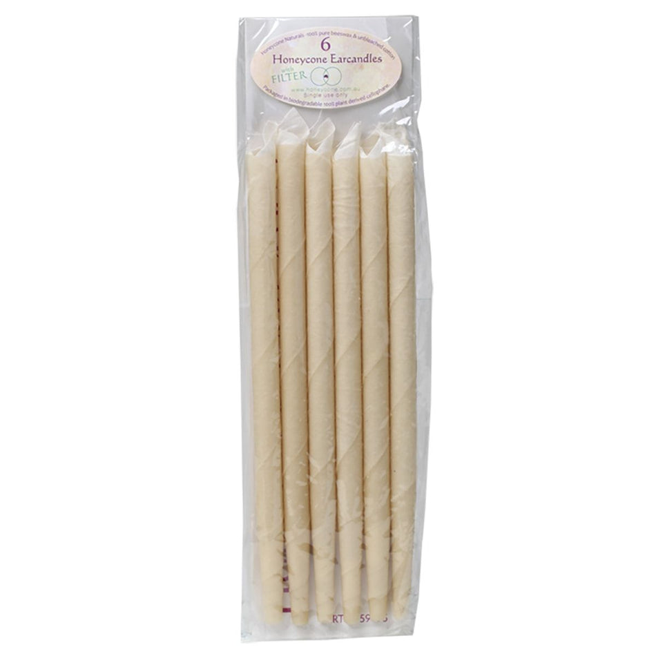 HONEYCONE Ear Candles With Filter 100% Unbleached Cotton 6