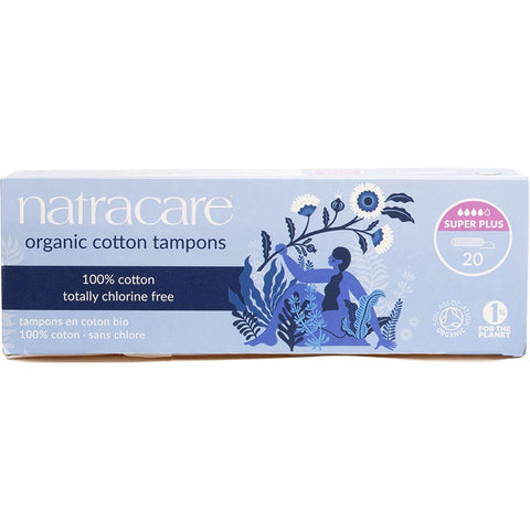 NATRACARE Tampons (Non-Applicator) Super Plus 20