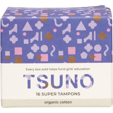 TSUNO Organic Cotton Tampons Super 16