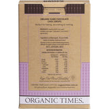 ORGANIC TIMES Choc Drops Dark Couverture Drops 200g