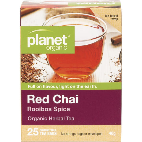 PLANET ORGANIC Herbal Tea Bags Red Chai 25