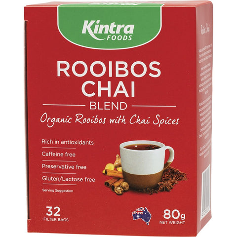KINTRA FOODS Rooibos Chai Tea Bags 32