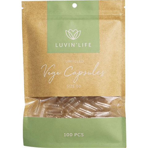 LUVIN LIFE Vege Capsules Unfilled - Size 00 100