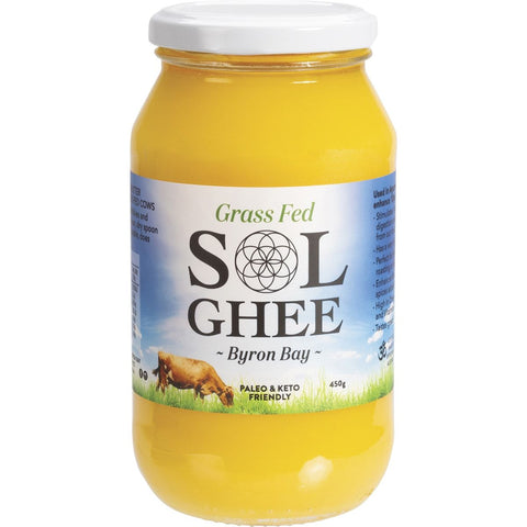 SOL ORGANICS Grass Fed Ghee 450g