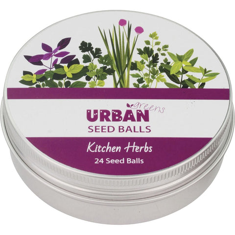 URBAN GREENS Seed Balls (For Planting) Kitchen Herbs (24 Per Tin) 1