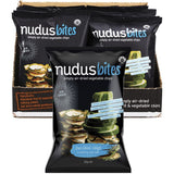 NUDUS BITES Zucchini Chips Cracking Sea Salt 25g 12PK