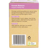 PLANET ORGANIC Herbal Tea Bags Female Balance 25