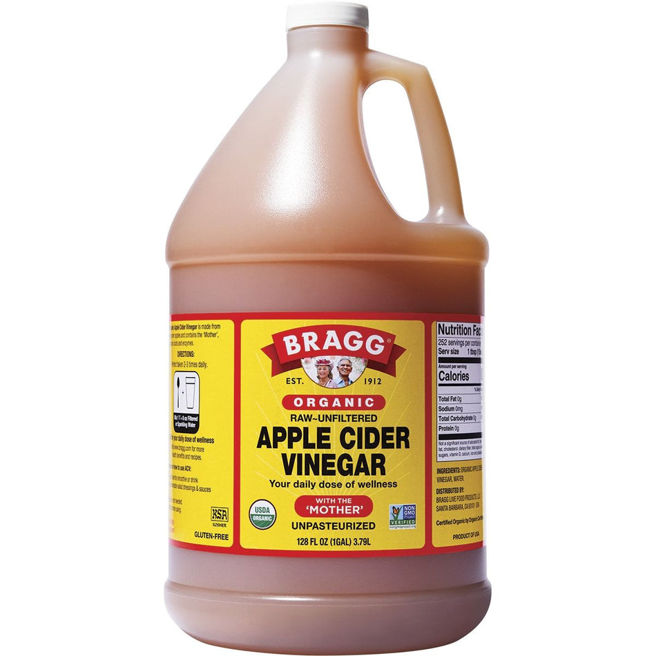 Bragg Apple Cider Vinegar Unfiltered & Contains the Mother 3.8l