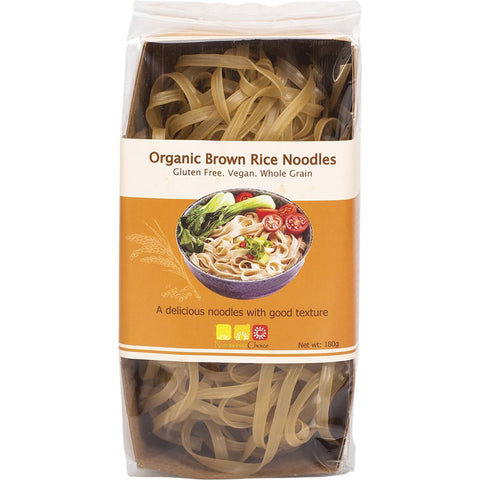 NUTRITIONIST CHOICE Rice Noodles Organic Brown 180g